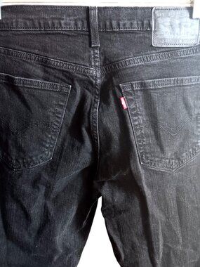 32x30 Levis 541 Athletic Taper Black Denim Jeans W32 L30 Mens Stretch